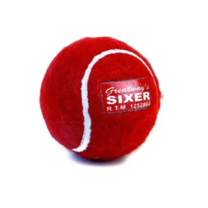 Sixxer Hard Tennis Ball Cricket Ball (Pack of 12), Red